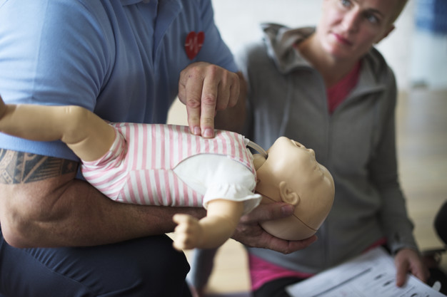 Baby CPR first aid training